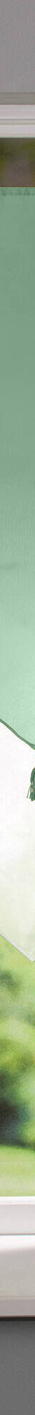 Vitrage voile double uni forme pointe finition pattes (vert / blanc) Vitrage voile double uni forme pointe finition pattes (vert / blanc)